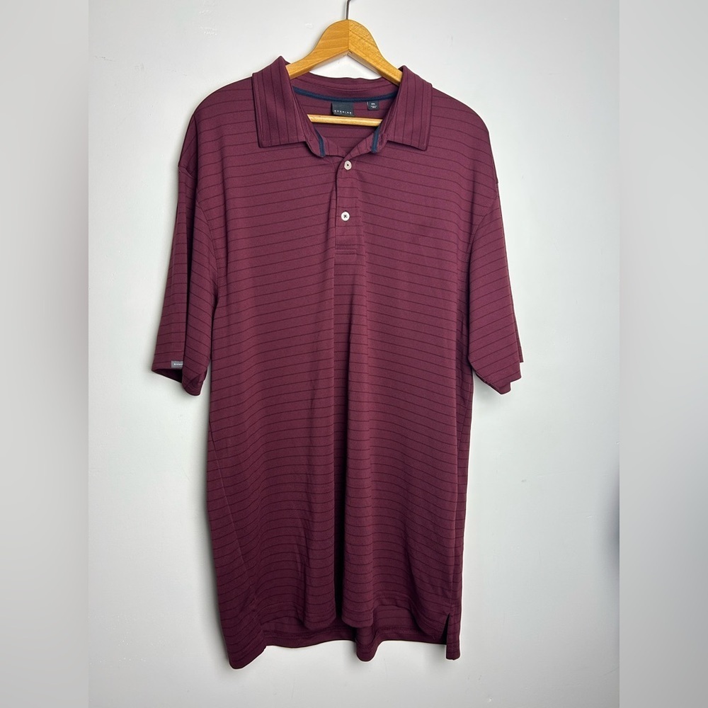 Dunning Golf Men’s Size XXL Henley Button Short Sleeve Shirt Old Money light‎